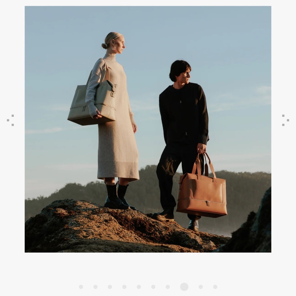 MONOS Metro Weekender - Ivory - Vegan Leather Travel Luggage - Picture 16 of 16